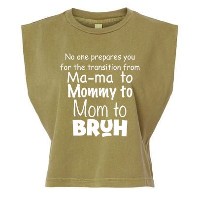 Funny Sarcastic Mom Mama Mommy Mom Bruh Mom Sarcastic Quotes Cute Gift Garment-Dyed Women's Muscle Tee