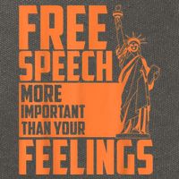 Free Speech More Important Than Your Feelings Meaningful Gift Cotton Canvas Backpack