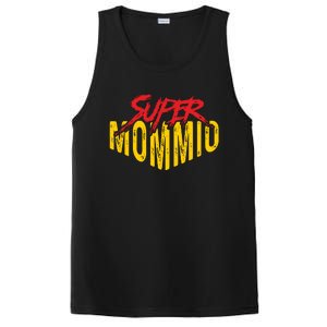 Funny Super Mommio Mothers Day Gamer PosiCharge Competitor Tank