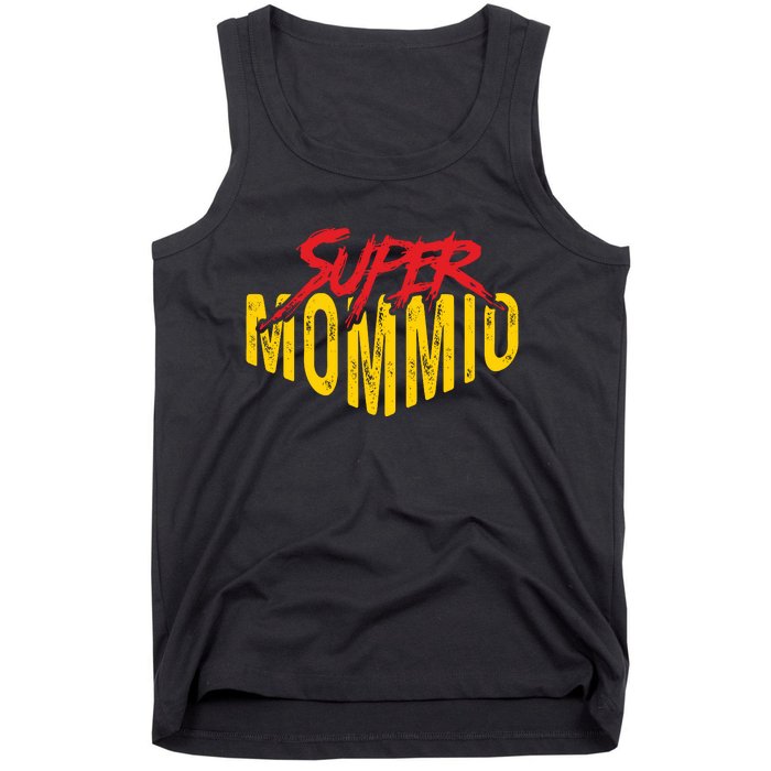 Funny Super Mommio Mothers Day Gamer Tank Top