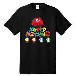 Funny Super Mommio Mothers Day Gamer Tall T-Shirt