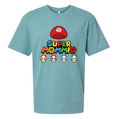 Funny Super Mommio Mothers Day Gamer Sueded Cloud Jersey T-Shirt