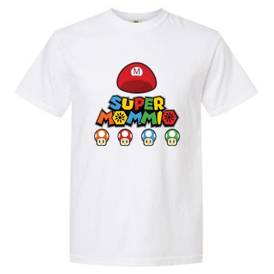 Funny Super Mommio Mothers Day Gamer Garment-Dyed Heavyweight T-Shirt