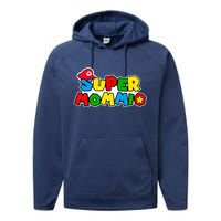 Funny Super Mommio Mother's Day Performance Fleece Hoodie