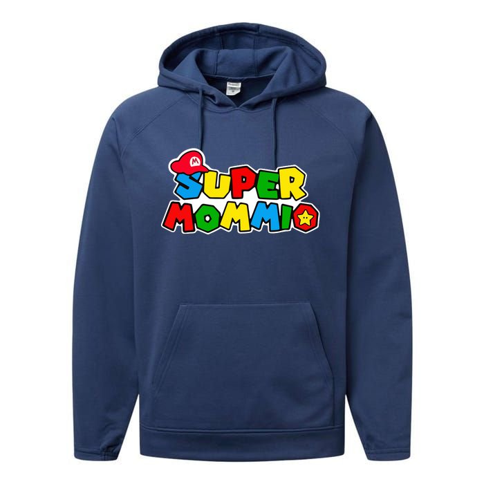 Funny Super Mommio Mother's Day Performance Fleece Hoodie