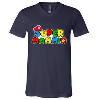 Funny Super Mommio Mother's Day V-Neck T-Shirt