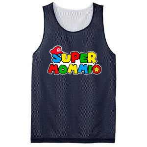 Funny Super Mommio Mother's Day Mesh Reversible Basketball Jersey Tank