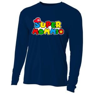 Funny Super Mommio Mother's Day Cooling Performance Long Sleeve Crew