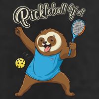 Funny Sloth Mode Pickleball Player Gift 7 Panel Mesh Trucker Snapback Hat