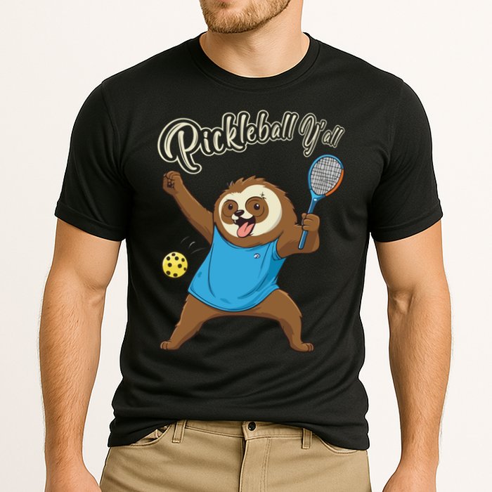 Funny Sloth Mode Pickleball Player Gift Performance Shirt