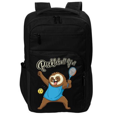 Funny Sloth Mode Pickleball Player Gift Impact Tech Backpack