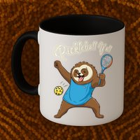 Funny Sloth Mode Pickleball Player Gift Mug