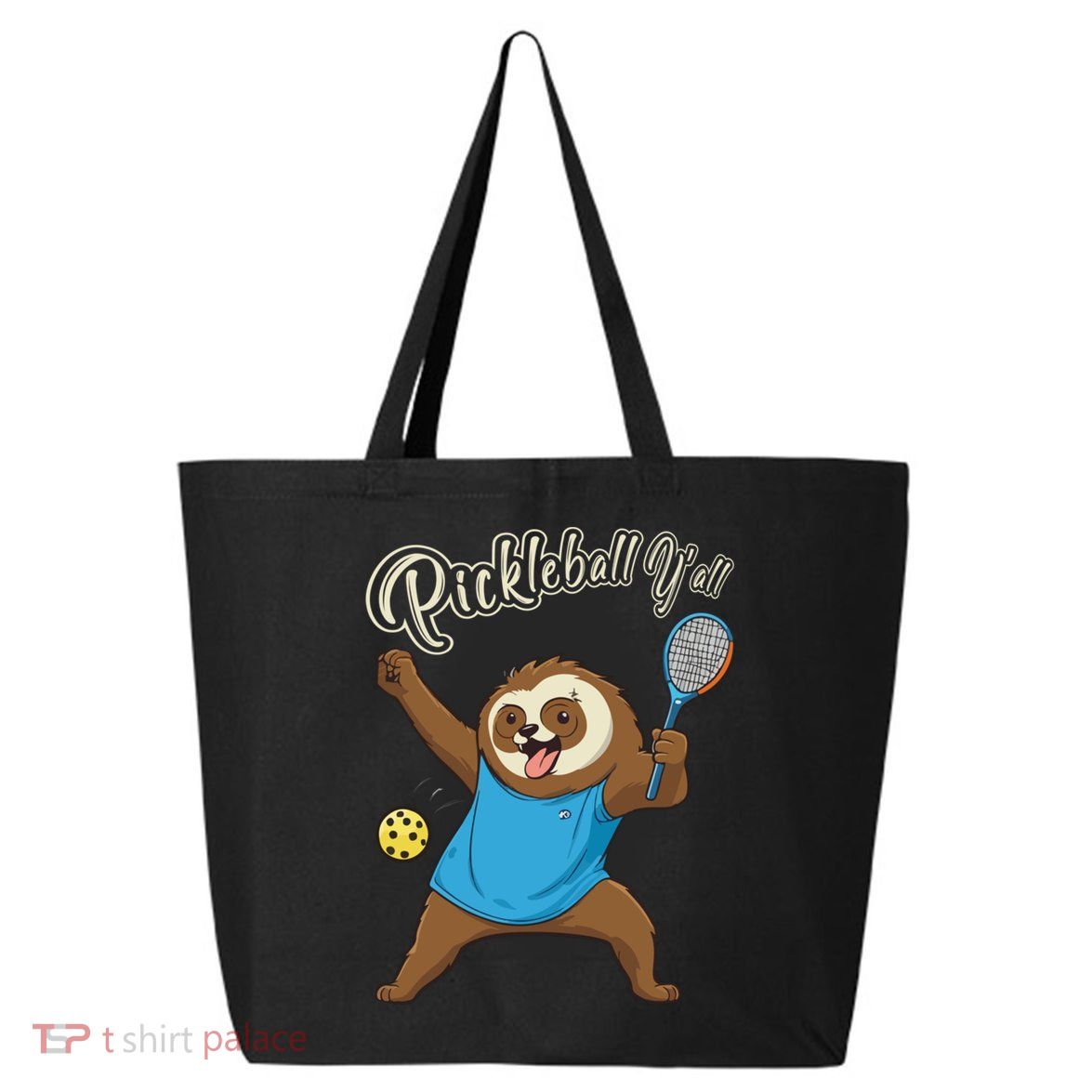 Funny Sloth Mode Pickleball Player Gift 25L Jumbo Tote