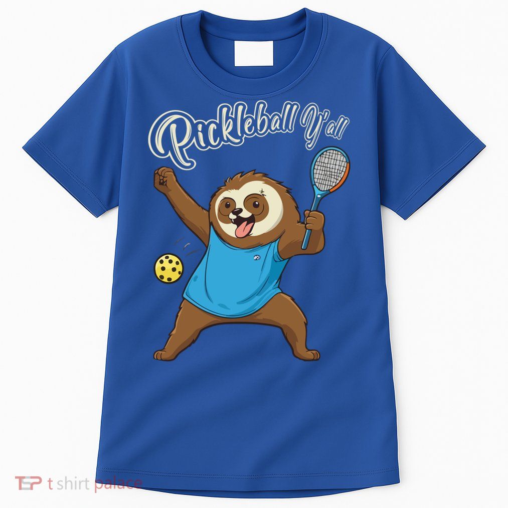 Funny Sloth Mode Pickleball Player Gift Tall T-Shirt