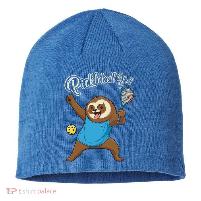 Funny Sloth Mode Pickleball Player Gift Sustainable Beanie