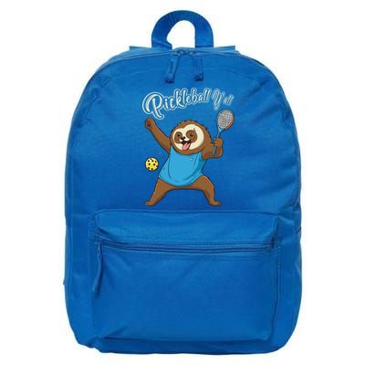 Funny Sloth Mode Pickleball Player Gift 16 in Basic Backpack