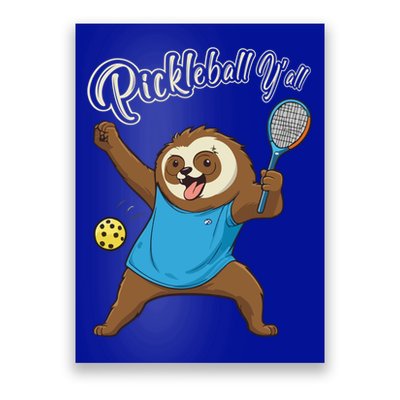 Funny Sloth Mode Pickleball Player Gift Poster
