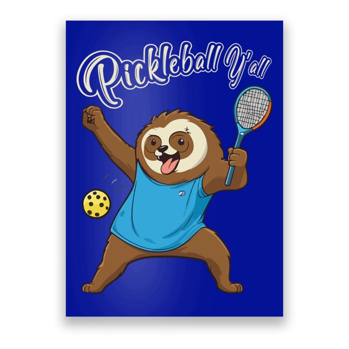 Funny Sloth Mode Pickleball Player Gift Poster