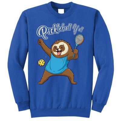 Funny Sloth Mode Pickleball Player Gift Tall Sweatshirt