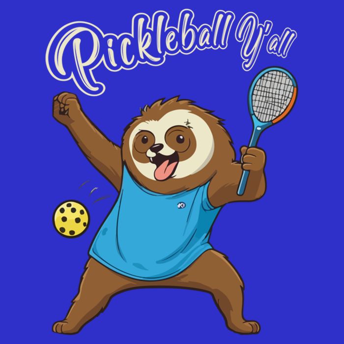 Funny Sloth Mode Pickleball Player Gift Sustainable Knit Beanie
