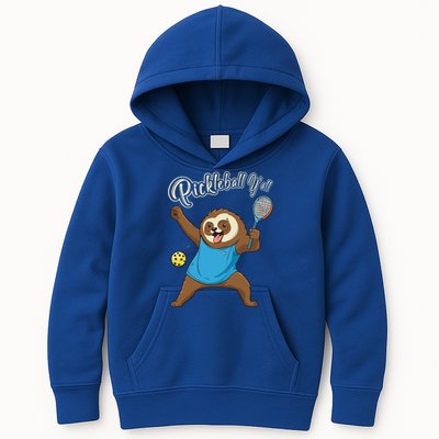 Funny Sloth Mode Pickleball Player Gift Kids Hoodie