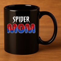 Funny Spider Mom For W.O.M.E.N. .G.I.R.L.S Love Funny Spider Mom 11oz C Handle Ceramic Mug