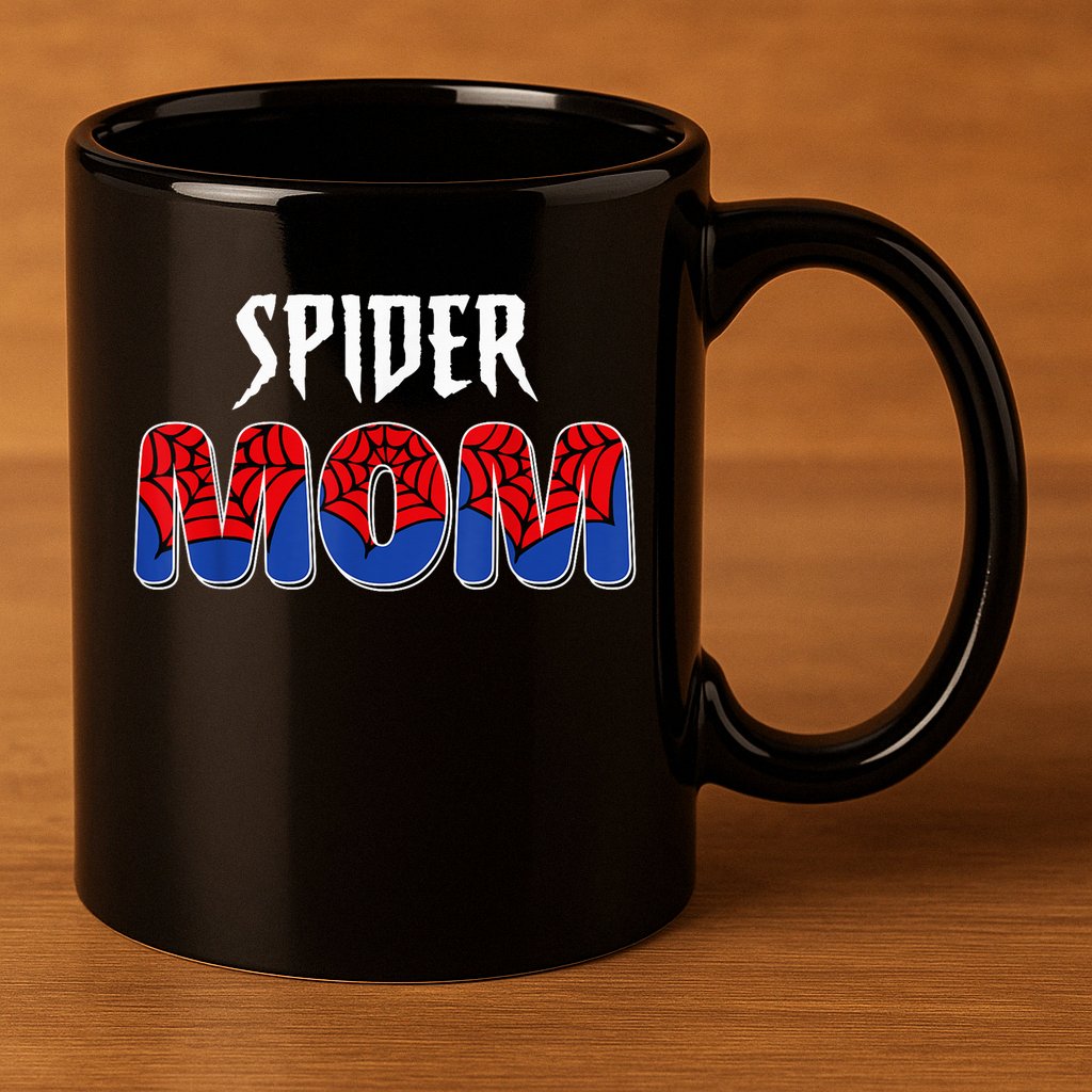 Funny Spider Mom For W.O.M.E.N. .G.I.R.L.S Love Funny Spider Mom 11oz C Handle Ceramic Mug