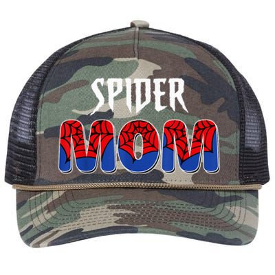 Funny Spider Mom For W.O.M.E.N. .G.I.R.L.S Love Funny Spider Mom Retro Rope Trucker Hat Cap