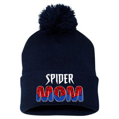 Funny Spider Mom For W.O.M.E.N. .G.I.R.L.S Love Funny Spider Mom Pom Pom 12in Knit Beanie