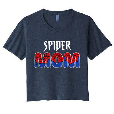 Funny Spider Mom For W.O.M.E.N. .G.I.R.L.S Love Funny Spider Mom Crop Top