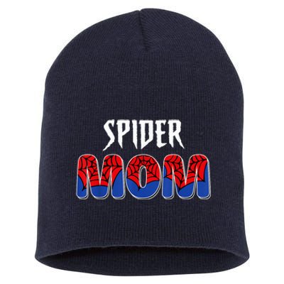 Funny Spider Mom For W.O.M.E.N. .G.I.R.L.S Love Funny Spider Mom Short Acrylic Beanie