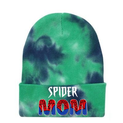 Funny Spider Mom For W.O.M.E.N. .G.I.R.L.S Love Funny Spider Mom Tie Dye 12in Knit Beanie