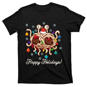 Flying Spaghetti Monster Fsm Christmas Happy Holidays T-Shirt