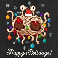 Flying Spaghetti Monster Fsm Christmas Happy Holidays Adult Drive Performance Visor