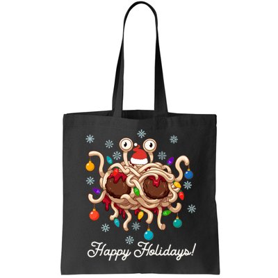 Flying Spaghetti Monster Fsm Christmas Happy Holidays Bag