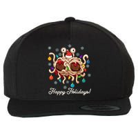 Flying Spaghetti Monster Fsm Christmas Happy Holidays Wool Snapback Cap