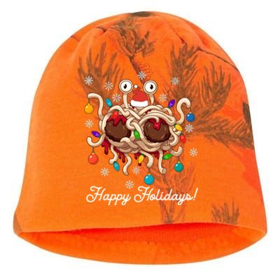 Flying Spaghetti Monster Fsm Christmas Happy Holidays Kati - Camo Knit Beanie