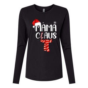 Funny Santa Mama Claus Christmas Family Matching Pajama Gift Womens Cotton Relaxed Long Sleeve T-Shirt