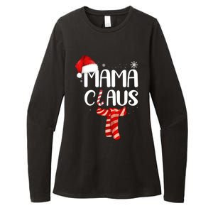 Funny Santa Mama Claus Christmas Family Matching Pajama Gift Womens CVC Long Sleeve Shirt