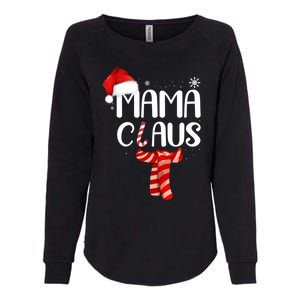 Funny Santa Mama Claus Christmas Family Matching Pajama Gift Womens California Wash Sweatshirt