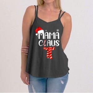 Funny Santa Mama Claus Christmas Family Matching Pajama Gift Women's Strappy Tank