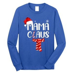 Funny Santa Mama Claus Christmas Family Matching Pajama Gift Long Sleeve Shirt