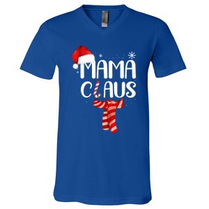 Funny Santa Mama Claus Christmas Family Matching Pajama Gift V-Neck T-Shirt