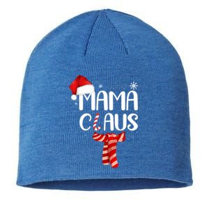 Funny Santa Mama Claus Christmas Family Matching Pajama Gift Sustainable Beanie