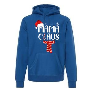 Funny Santa Mama Claus Christmas Family Matching Pajama Gift Premium Hoodie