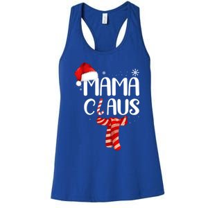 Funny Santa Mama Claus Christmas Family Matching Pajama Gift Women's Racerback Tank