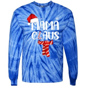 Funny Santa Mama Claus Christmas Family Matching Pajama Gift Tie-Dye Long Sleeve Shirt