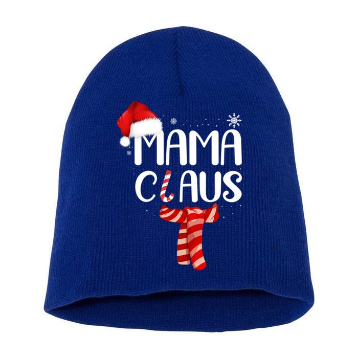 Funny Santa Mama Claus Christmas Family Matching Pajama Gift Short Acrylic Beanie