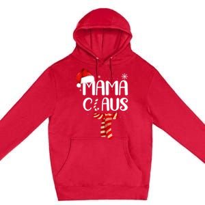 Funny Santa Mama Claus Christmas Family Matching Pajama Gift Premium Pullover Hoodie