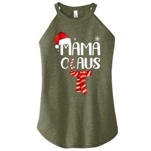 Funny Santa Mama Claus Christmas Family Matching Pajama Gift Women's Perfect Tri Rocker Tank